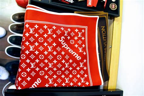 supreme louis vuitton collaboration|Louis Vuitton supreme foulard.